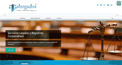 Desktop Screenshot of bjabogadoshonduras.com