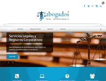 Tablet Screenshot of bjabogadoshonduras.com